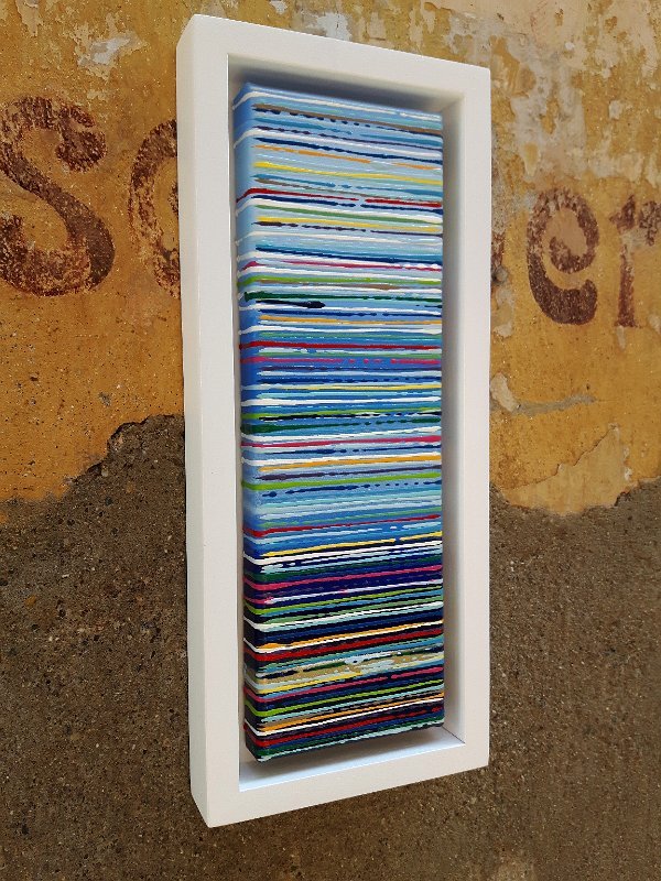coloured lines 10-2016  10x30 Acryl-Lack auf LW